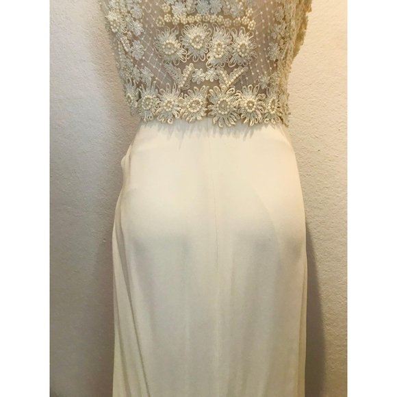 Valentino Wedding Corset Applique Dress AS-IS 40 4 - Picture 5 of 10